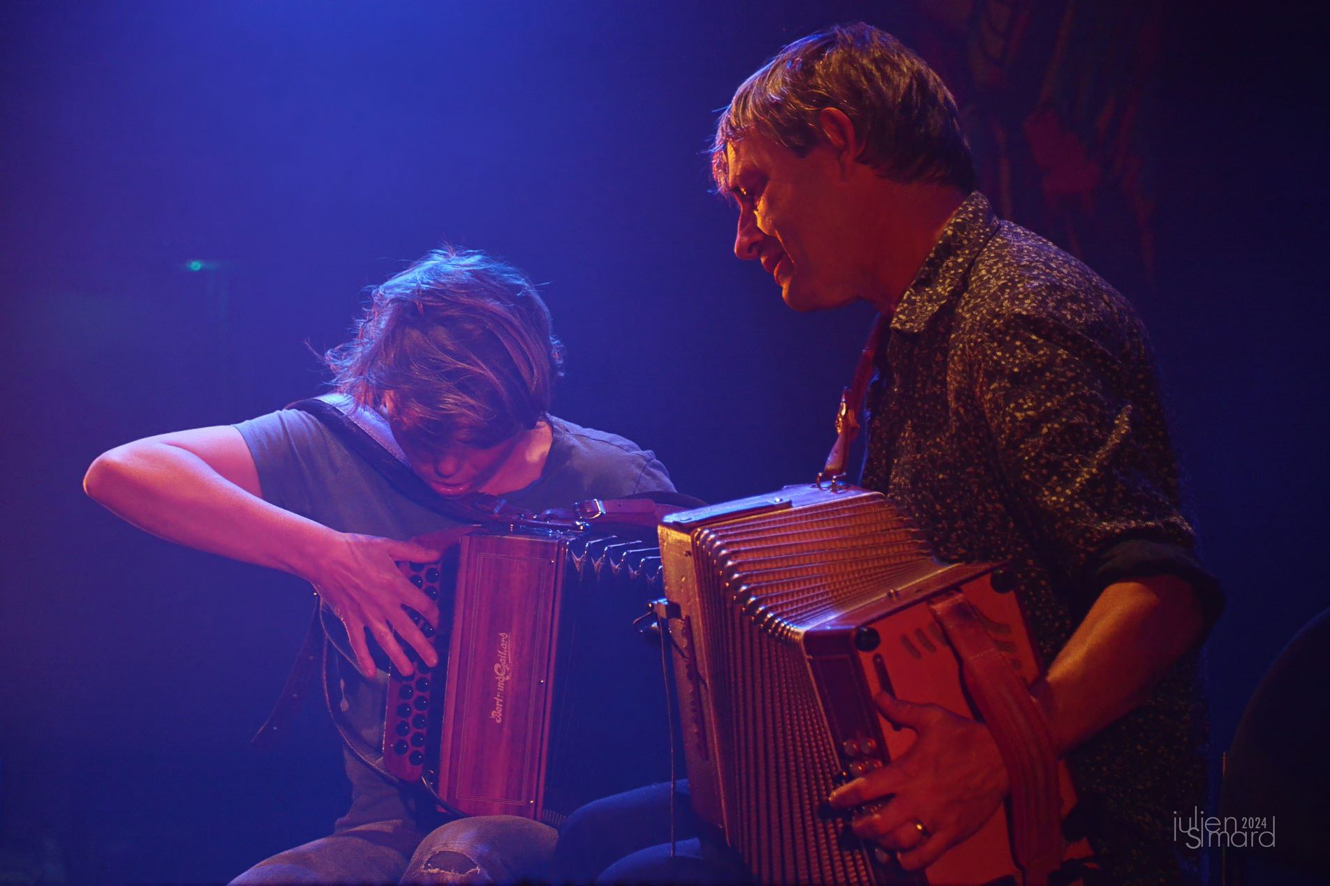 Spectacle au Carrefour mondial de l'accordéon à Montmagny